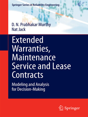 cover image of Extended Warranties, Maintenance Service and Lease Contracts